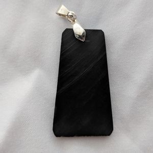 artisan handmade African walnut pendant dark brown